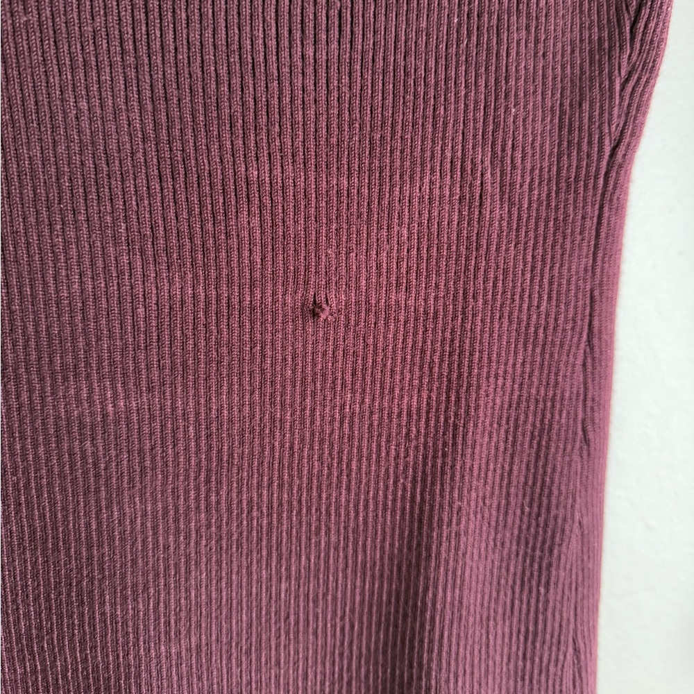 Cato Deep Burgundy Ribbed Boatneck Sweater - Picture 6 of 6